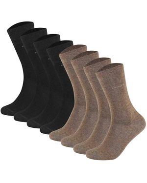 Camano Chaussettes unisexe Chaussettes Paquet de 8 - Marron