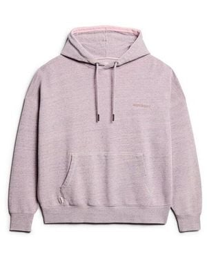 Superdry Sweat-shirt Sweatshirt à capuche surteint Logo Essential - Violet