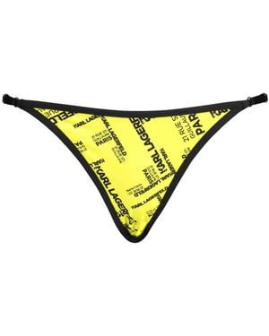 KARL LAGERFELD Maillots De Bain Kl20Wbt20_A586D69 - Jaune