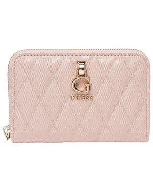 Guess Portefeuille Tamara Slg Medium Zip Around - Rose
