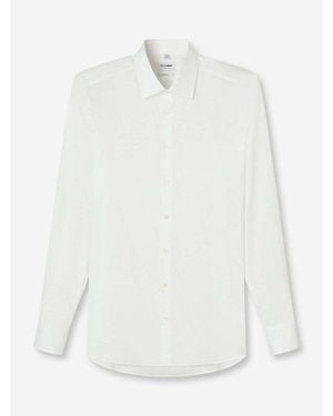 Olymp Chemise Chemise ajustée ivoire en coton stretch - Blanc