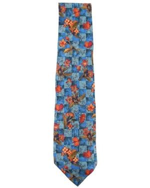 Saint Laurent Costumes et cravates Cravate en soie - Bleu