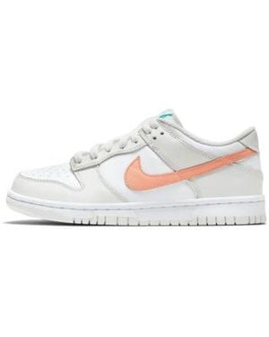 Nike Baskets basses Dunk Low White Bone Peach Aqua - Blanc