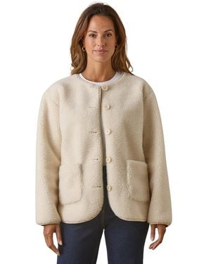 Daxon Veste Veste Maille Moutonnée Manches Longues - Neutre
