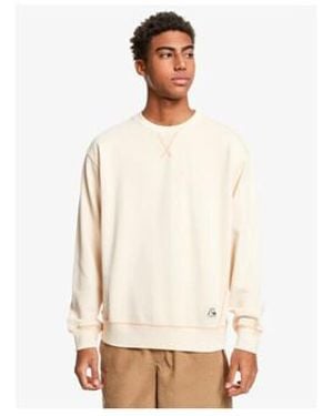 Quiksilver Sweat-shirt Sweat Beige - Blanc