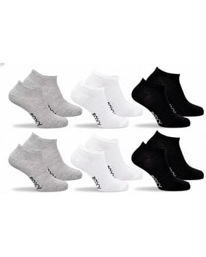 Roxy Chaussettes Lot Chaussettes Courtes Sneaker– Pack de 6 Paires 3162X6 - Multicolore