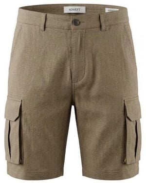 40weft Short 2127 Linen-Tabacco - Vert