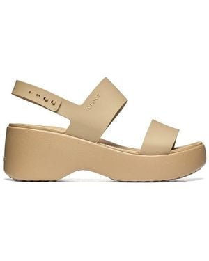 Crocs™ Sandales Compensées Brooklyn Sky - Blanc