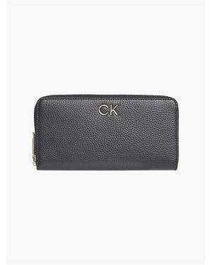 Calvin Klein Portefeuille Re-Lock Slim - Gris