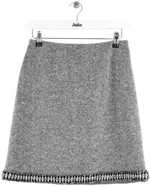 Paule Ka Jupes Mini jupe en laine noire - Gris