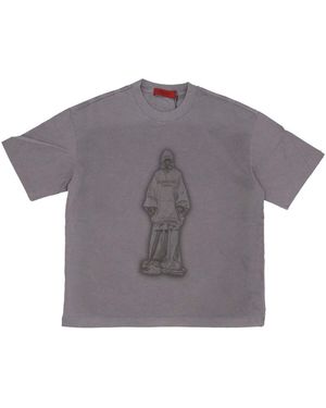 Acupuncture T-Shirt Maglietta Uomo Over Sant Tee Light - Gris