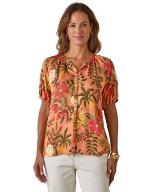 Daxon Blouses Blouse Fluide - Orange