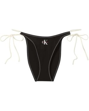 Calvin Klein Maillots de bain Side Tie Bottom - Noir