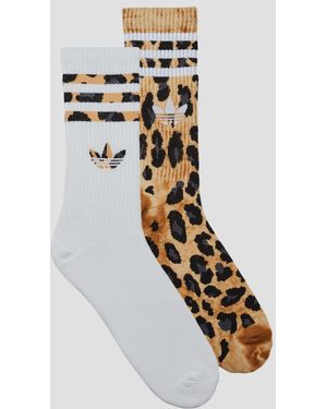 adidas Sokken Leopard Crew Socks 2 Pairs - Metallic
