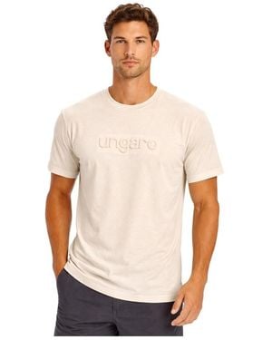 Emanuel Ungaro T-shirt Embossed - Blanc