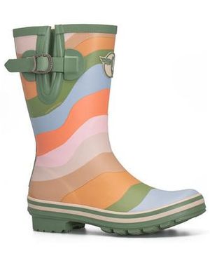 Rouchette Bottes Feeling Wellies Short - Vert