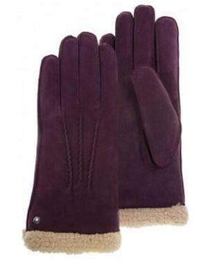 Isotoner Gants gants cuir tanin bordeaux 68451 - Violet
