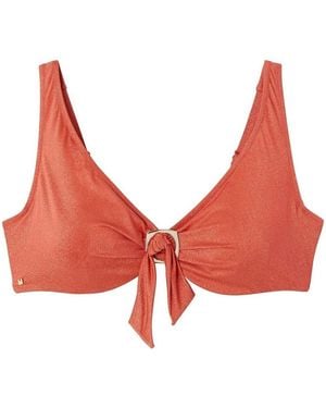 Pommpoire Maillots de bain Haut de maillot de bain à armatures orange Maui - Rouge