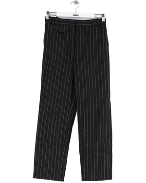 Sandro Pantalons de costume Pantalon droit gris - Noir