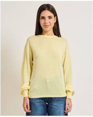 Yes-Zee Pull Pull col rond - Jaune