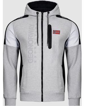 GEOGRAPHICAL NORWAY Sweatshirt Fagozip - Grau