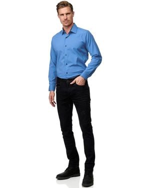 Rusty Neal Chemise Overhemd Slim Fit - Bleu
