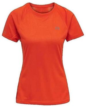 Newline T-shirt T-shirt Sport Running Orange - Rouge