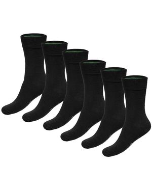 BAM Chaussettes unisexe Chaussettes Paquet de 6 - Noir