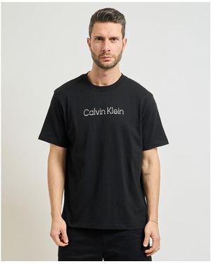 Calvin Klein T-shirt T-shirt col rond avec logo - Noir