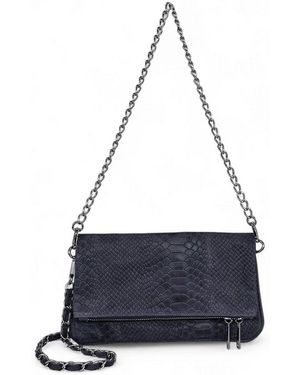 O My Bag Sac Bandouliere Roxane Python - Bleu