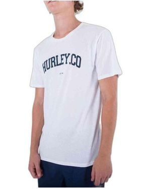 Hurley T-shirt AMTS22Q3AU-WHT - Blanc