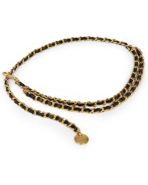 Lancaster Ceinture Ceinture Ceinture Chaine Métal - Marron