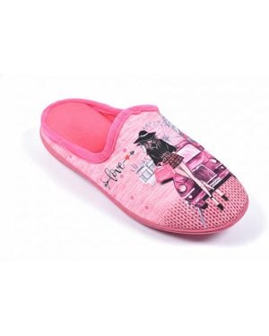 Ozabi Chaussons Pantoufles Mule PhotoPrint K8891 ROSE
