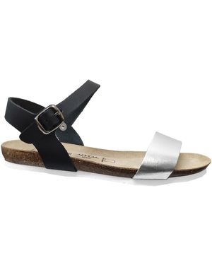 AMO Sandales plates Hyeres - Marron