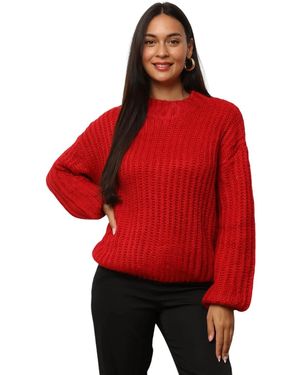 La Modeuse Pull Pulls Pour Femme - Rouge