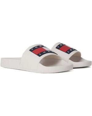 Tommy Hilfiger Tongs flag pool slides - Rose