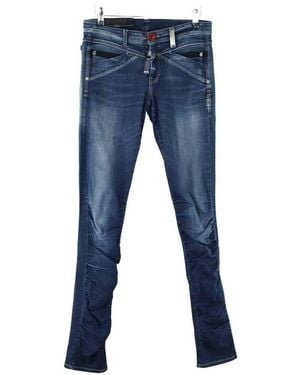 High Jeans Jean en coton bleu