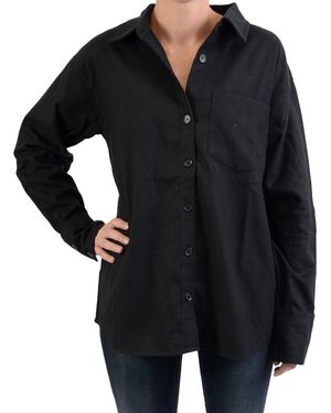 NA-KD Chemise Chemise Boyfriend - Noir