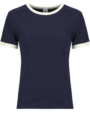 Petit Bateau T-Shirt Tee Shirt Mc - Blu