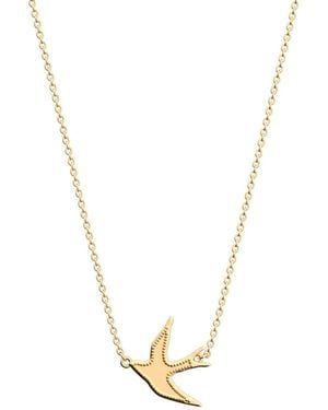Les Georgettes Collier Collier Les Cadettes Envol Hirondelle - Métallisé