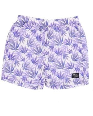 Wesc Short Austin Mj Leaf Aop - Violet