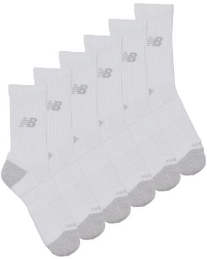 New Balance Sportstrümpfe Active Cushion Crew Socks 3 Packs - Weiß