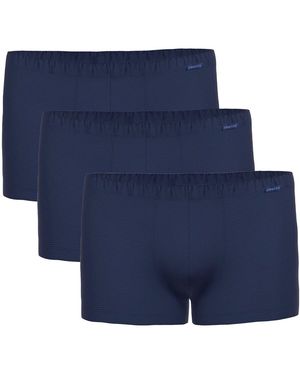 Ammann Caleçons Caleçon Cotton More Retro Short 3P - Bleu