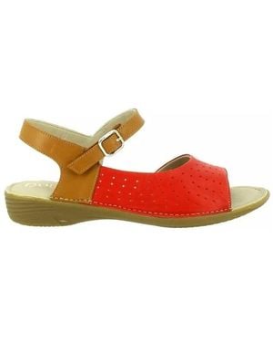 Dorking Sandales plates Chaussures - Rouge