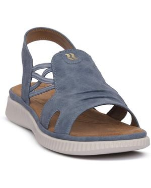 Westland Sandales compensées JEANS - Bleu