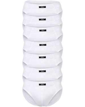 S.oliver Slips Slip Paquet de 7 - Blanc