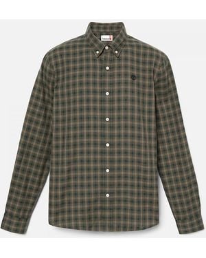 Timberland Chemise TB0A4517J201 SOLUCELL GINGHAM-KEAF GREEN - Vert