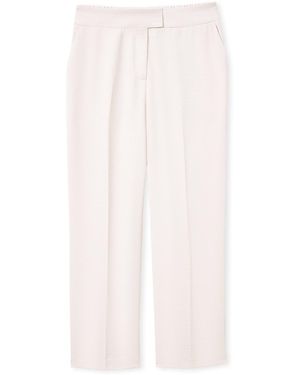 Daxon Pantalon by - Pantacourt élastiqué dos - Rose