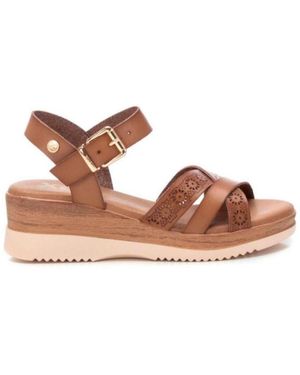 Xti Sandales compensées 143851-TAUPE - Marron