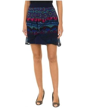 Desigual Jupes Jupe Femme Erika - Bleu